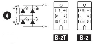 B643SE-2T, Однофазный тиристорный модуль с изолированным барьером, внешний супрессор